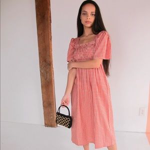 Lisa Says Gah Toni dress is Red gingham